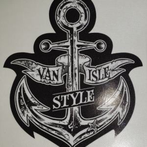 Van-Isle Style Vinyl Decal (Black)